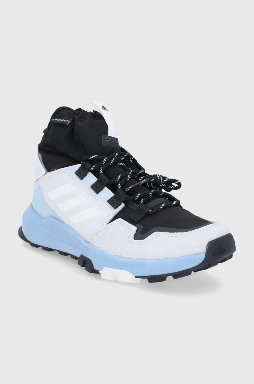 

Черевики adidas Performance Hikster Mid FZ3002 жіночі колір сірий утеплене