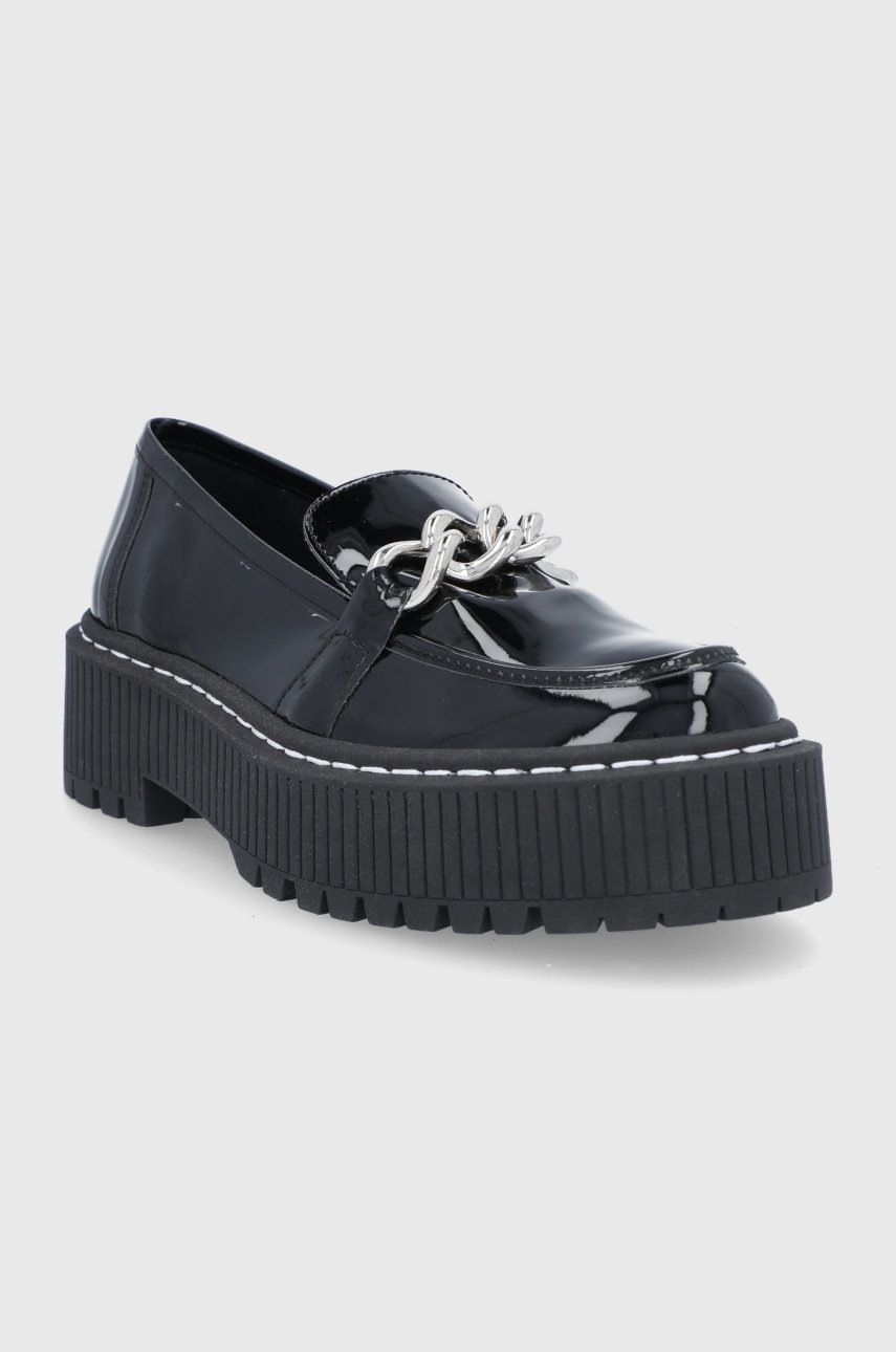 

Мокасини Steve Madden жіночі колір чорний на платформі