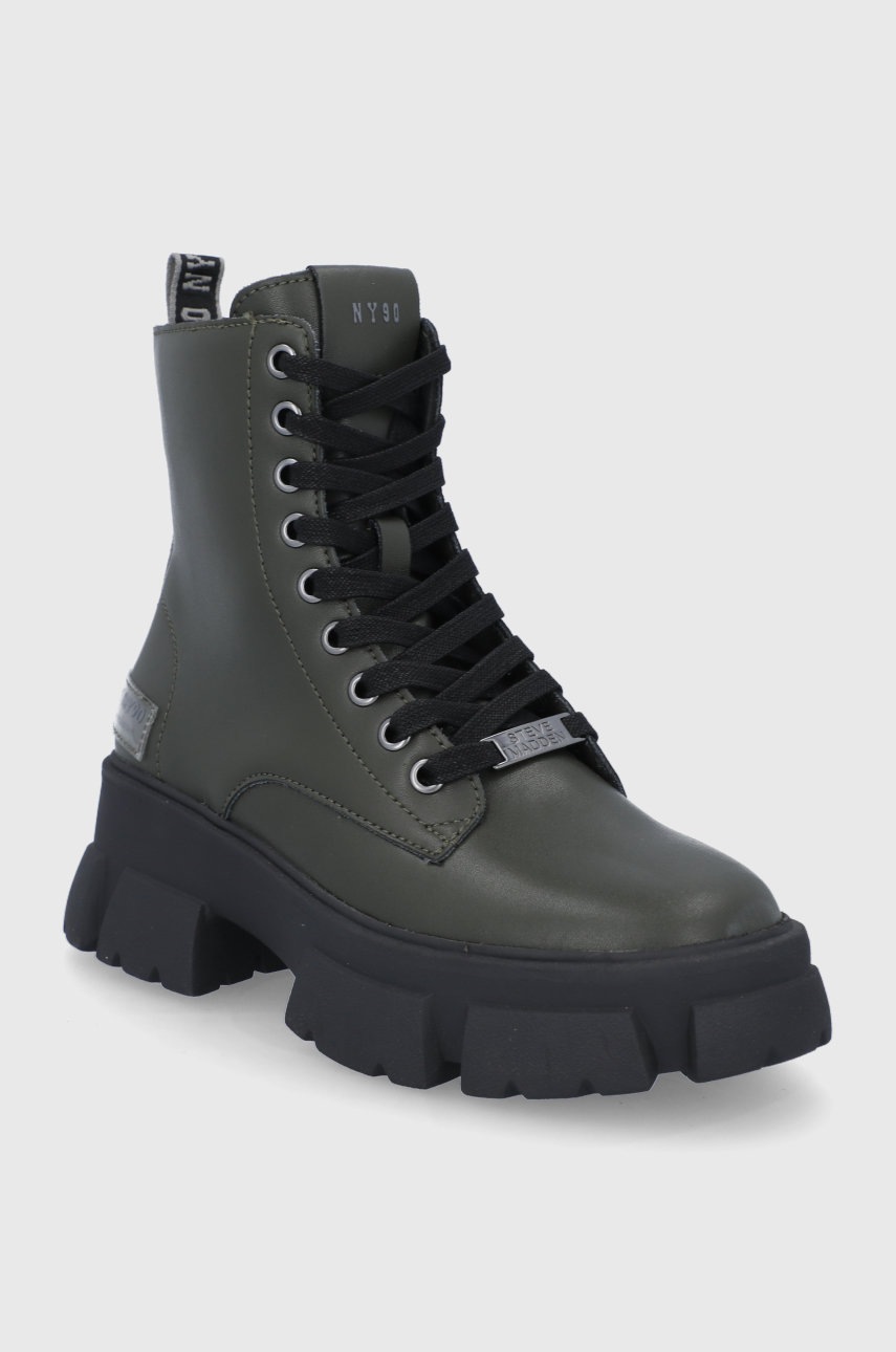 

Кожаные полусапоги Steve Madden женские на платформе