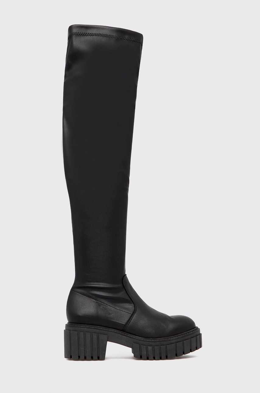 Steve Madden Cizme Roxana femei, culoarea negru, cu toc drept answear.ro imagine noua 2022