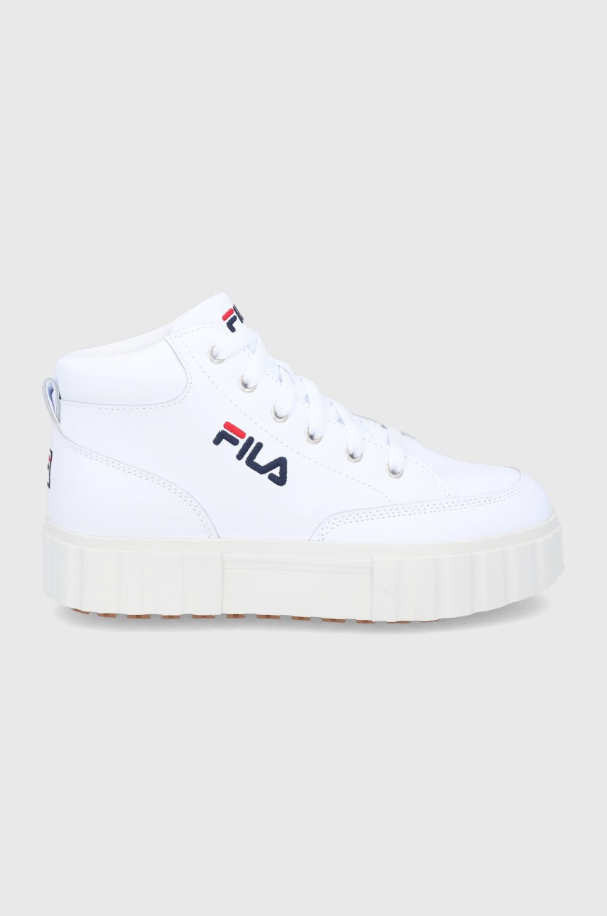 

Обувки Fila Sandblast в бяло с платформа, Бял