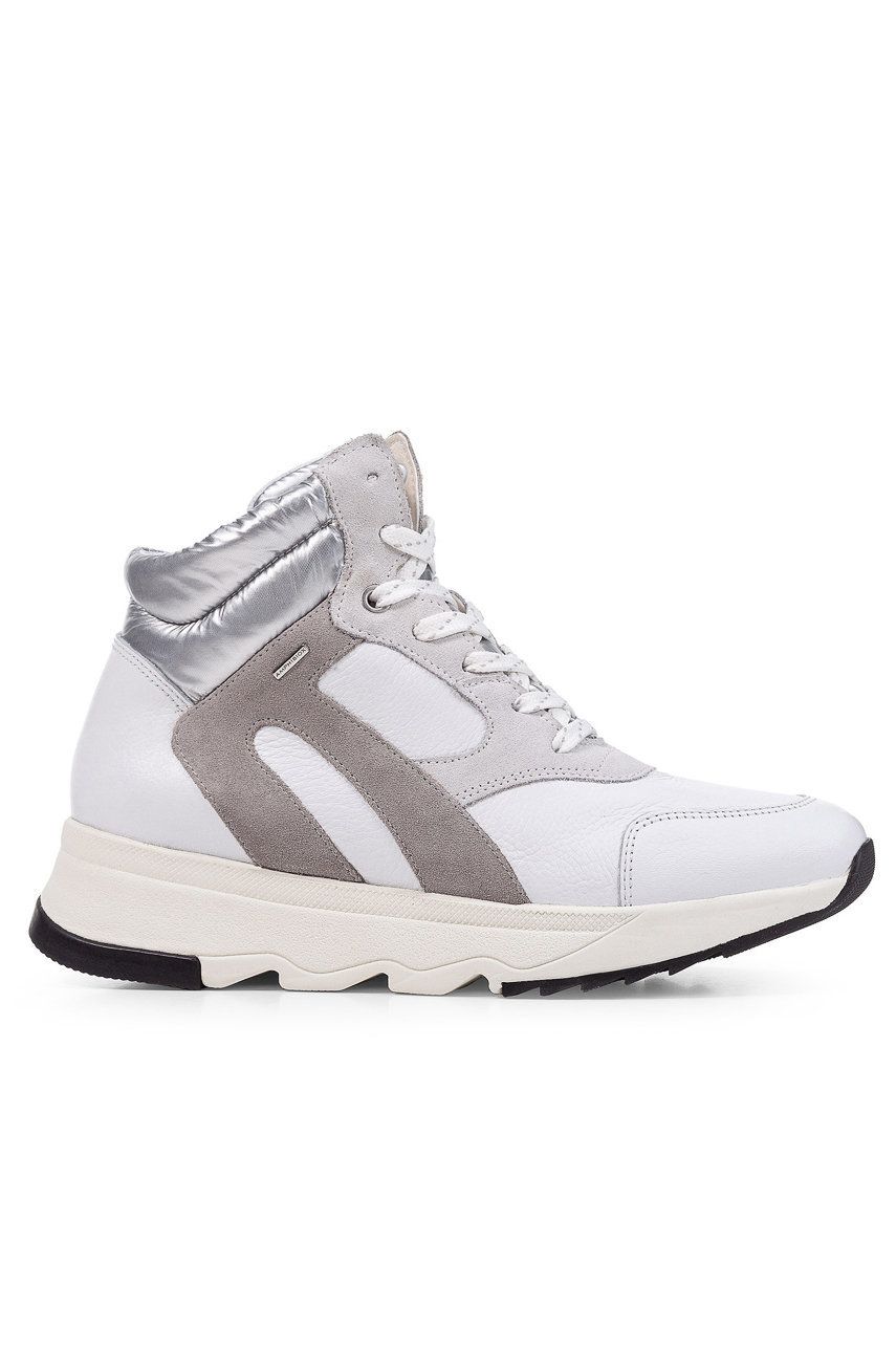 Geox Pantofi culoarea alb, cu platformă Alb imagine noua gjx.ro
