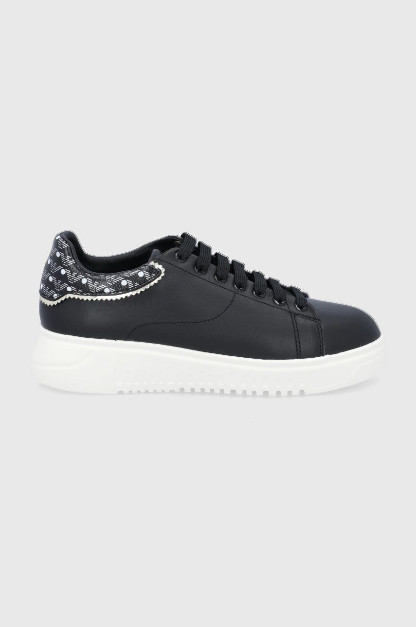 Emporio Armani Pantofi culoarea negru, cu platformă answear.ro imagine megaplaza.ro