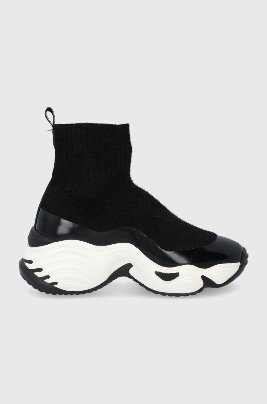 Emporio Armani Pantofi culoarea negru, cu platformă answear.ro imagine megaplaza.ro