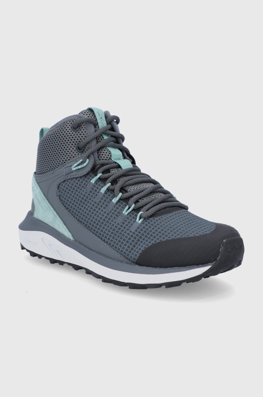 

Черевики Columbia Trailstorm Mid жіночі колір сірий