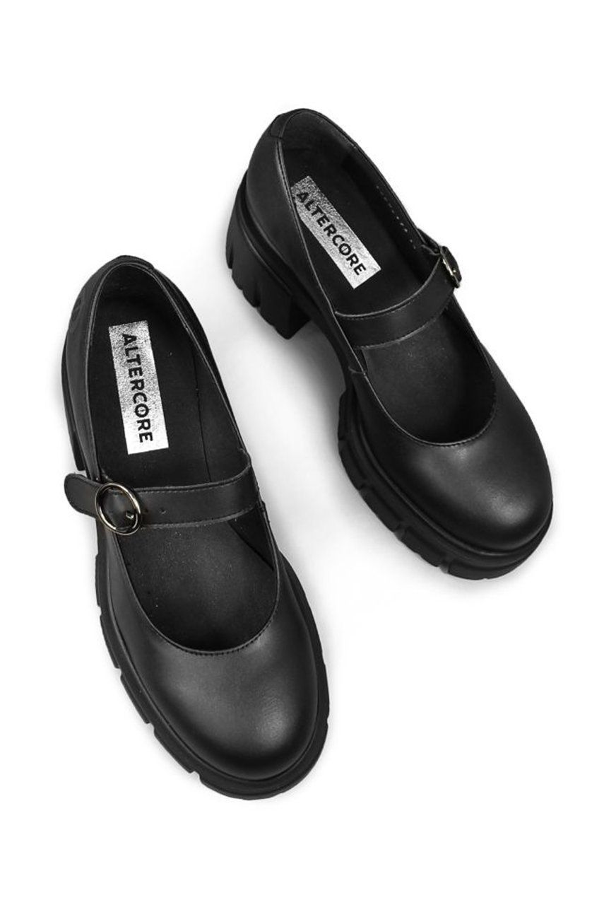 Altercore Pantof Margot Femei, Culoarea Negru, Cu Platformă