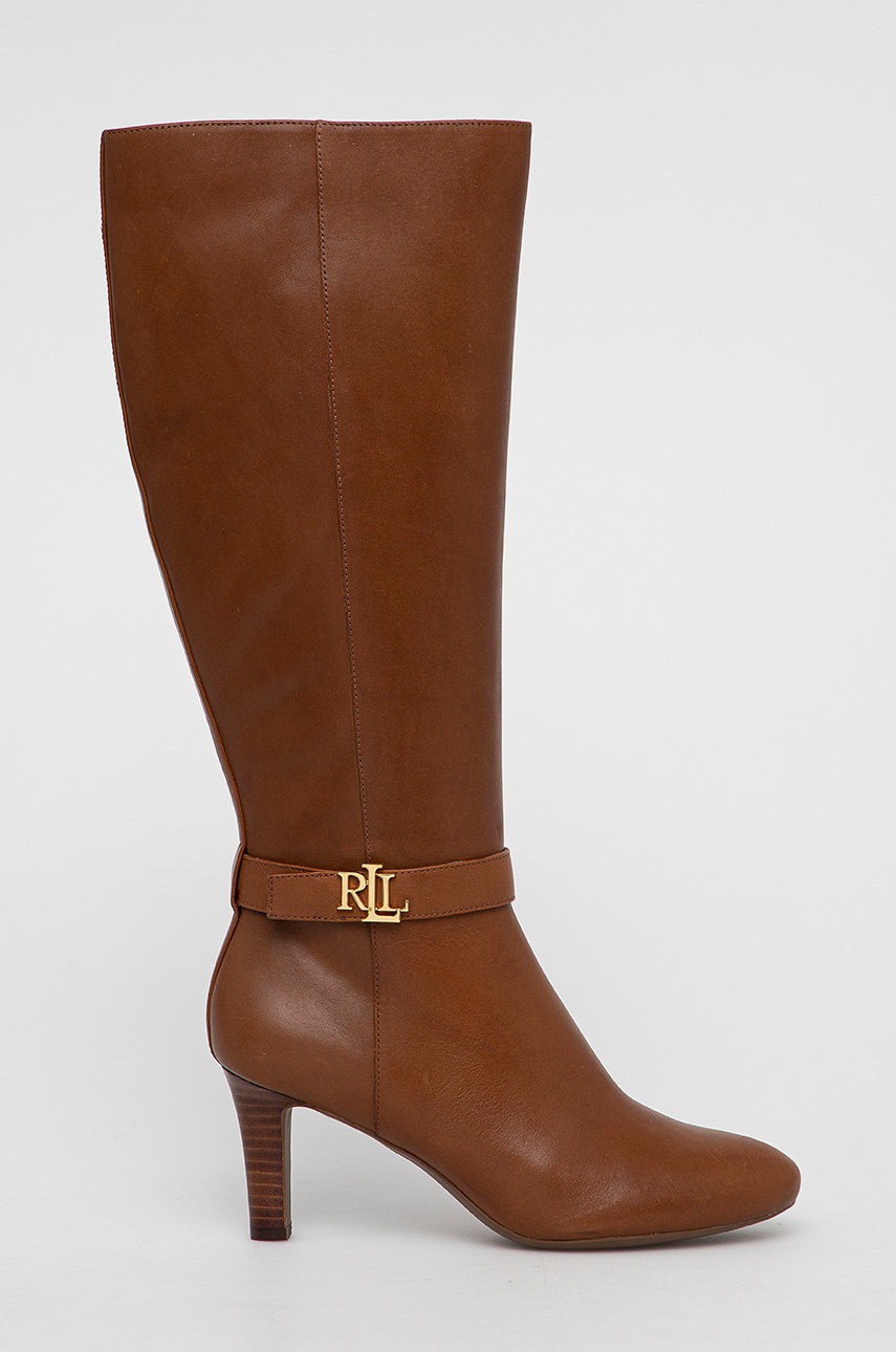 

Lauren Ralph Lauren - Кожени ботуши, Кафяв