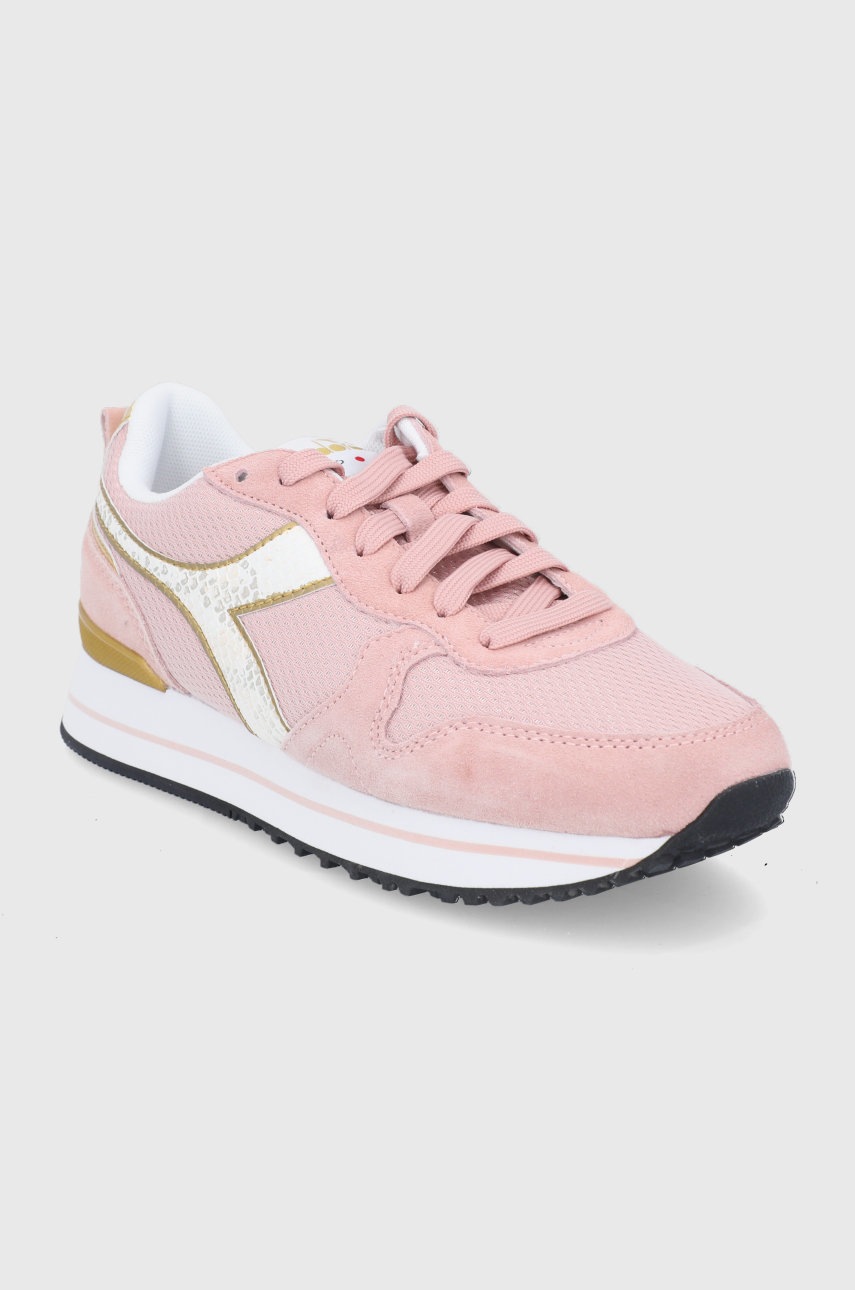 

Черевики Diadora колір рожевий на платформі