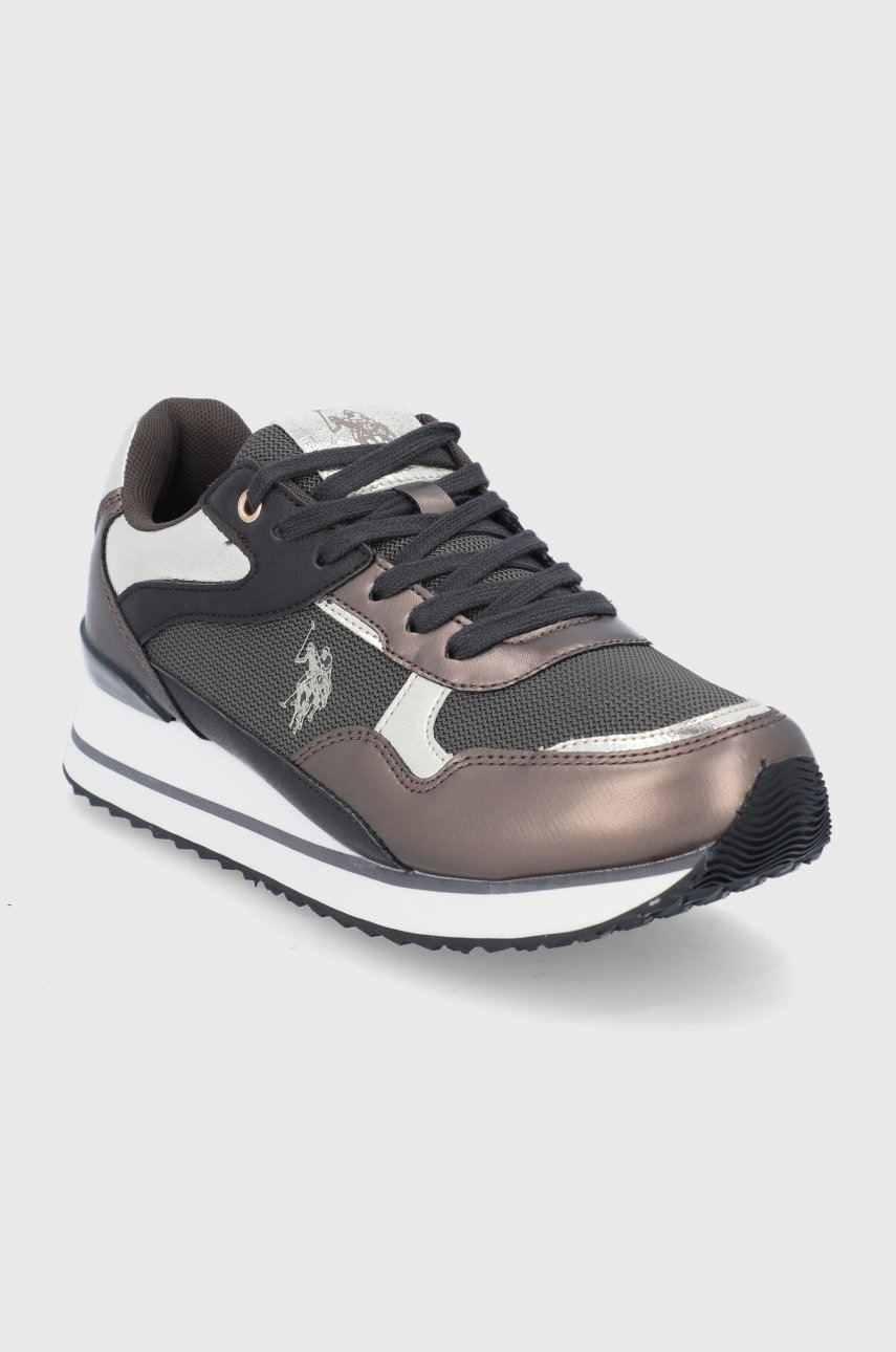 

Ботинки U.S. Polo Assn. цвет золотой на платформе