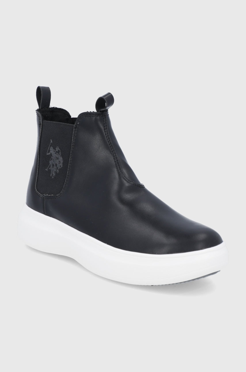 

Ботинки U.S. Polo Assn. женские цвет чёрный на плоском ходу