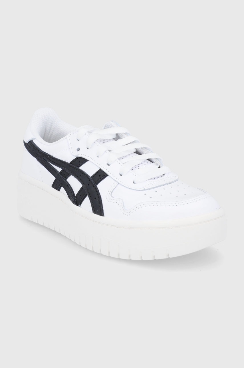 

Шкіряні черевики Asics колір білий на платформі