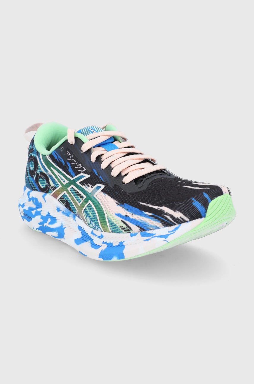 

Черевики Asics колір чорний на плоскому ходу