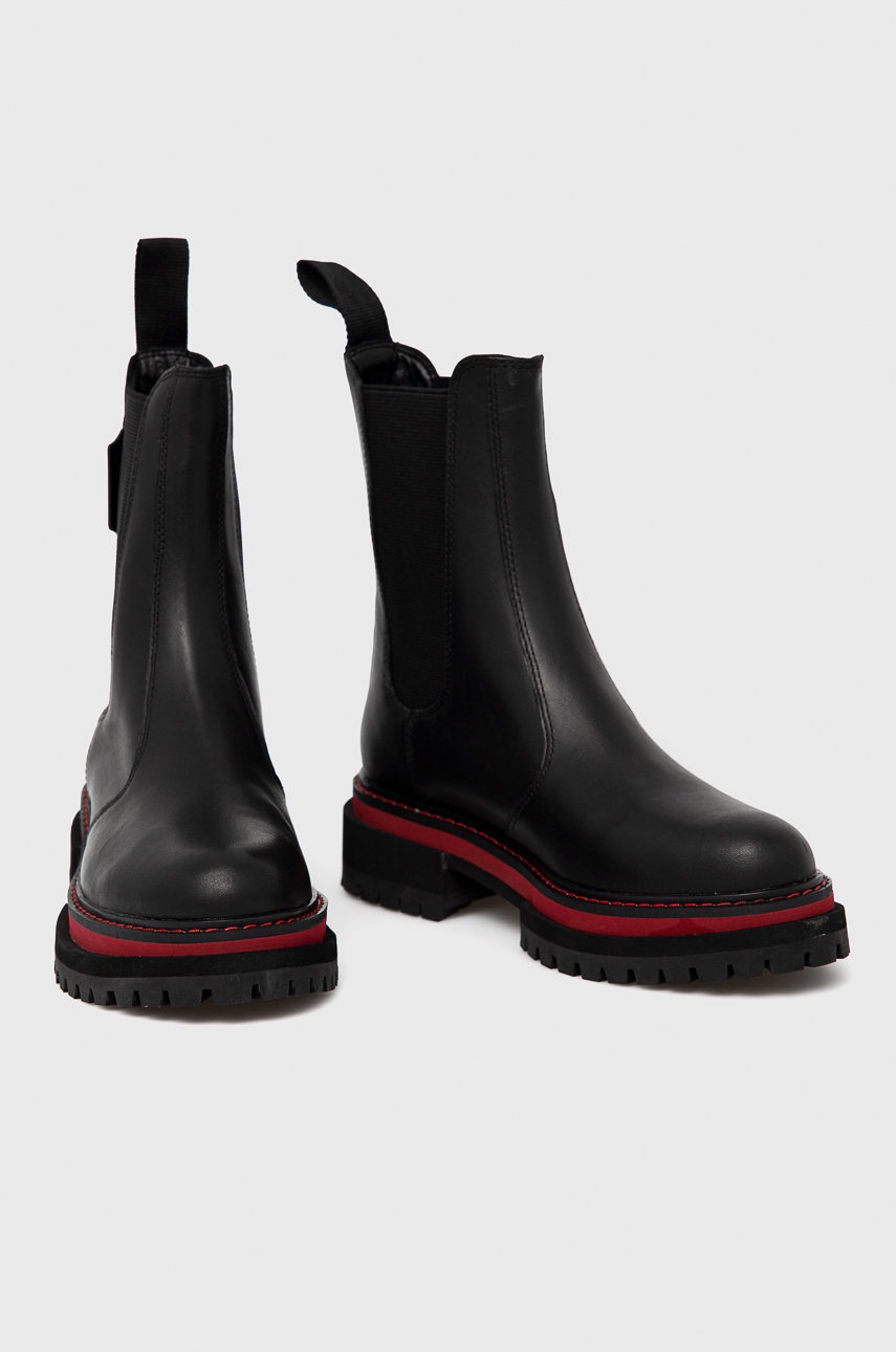 

Черевики Kurt Geiger London Bear Chelsea жіночі колір чорний на платформі