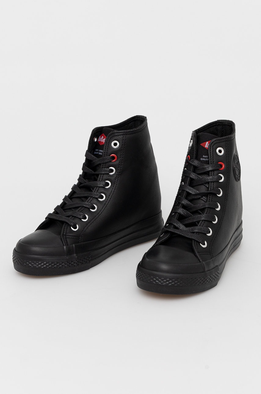 

Кеды Lee Cooper женское цвет чёрный