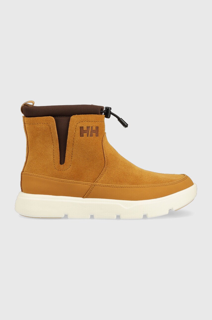 Helly hansen cizme de iarna femei, culoarea galben