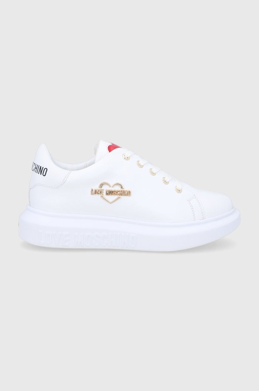 Love Moschino Pantofi culoarea alb, cu platformă answear.ro imagine megaplaza.ro