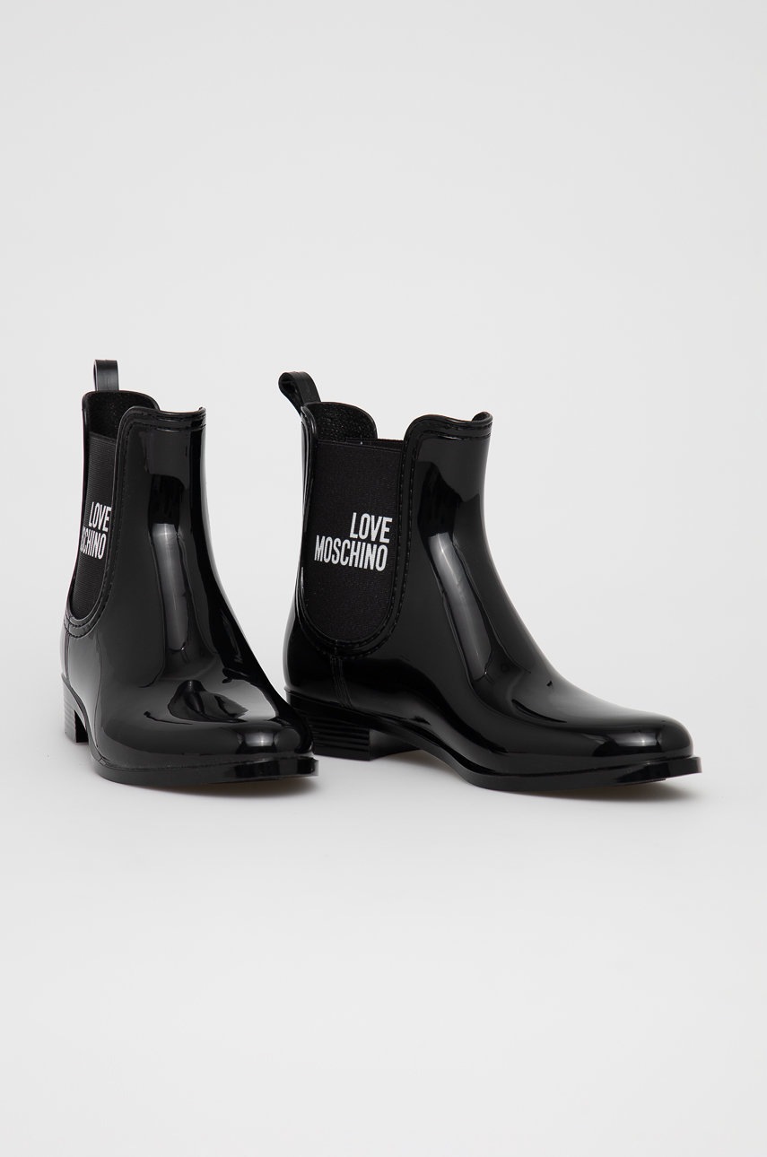 

Резиновые сапоги Love Moschino женские цвет чёрный