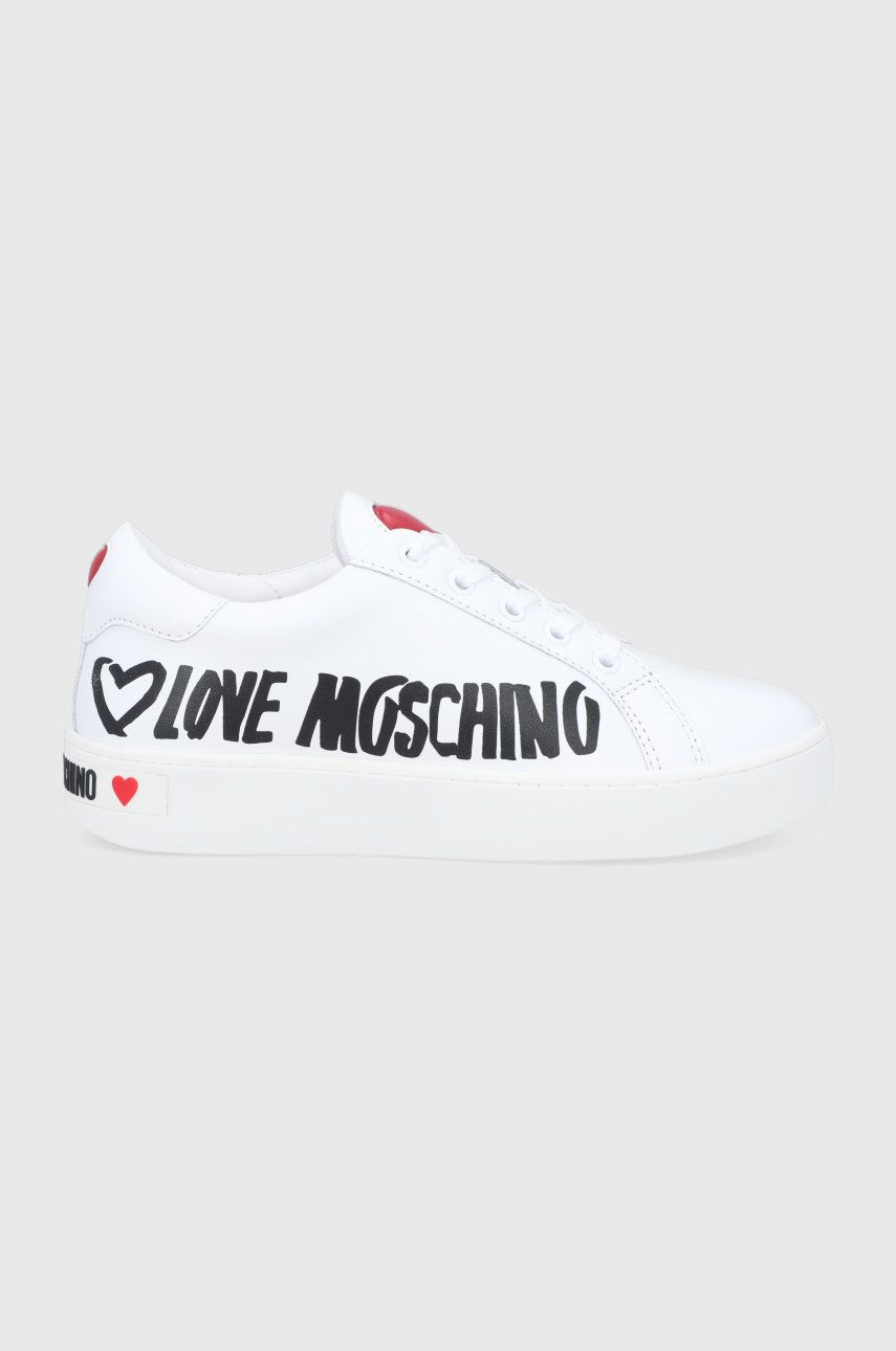 Love Moschino Pantofi culoarea alb, cu platformă ANSWEAR ANSWEAR