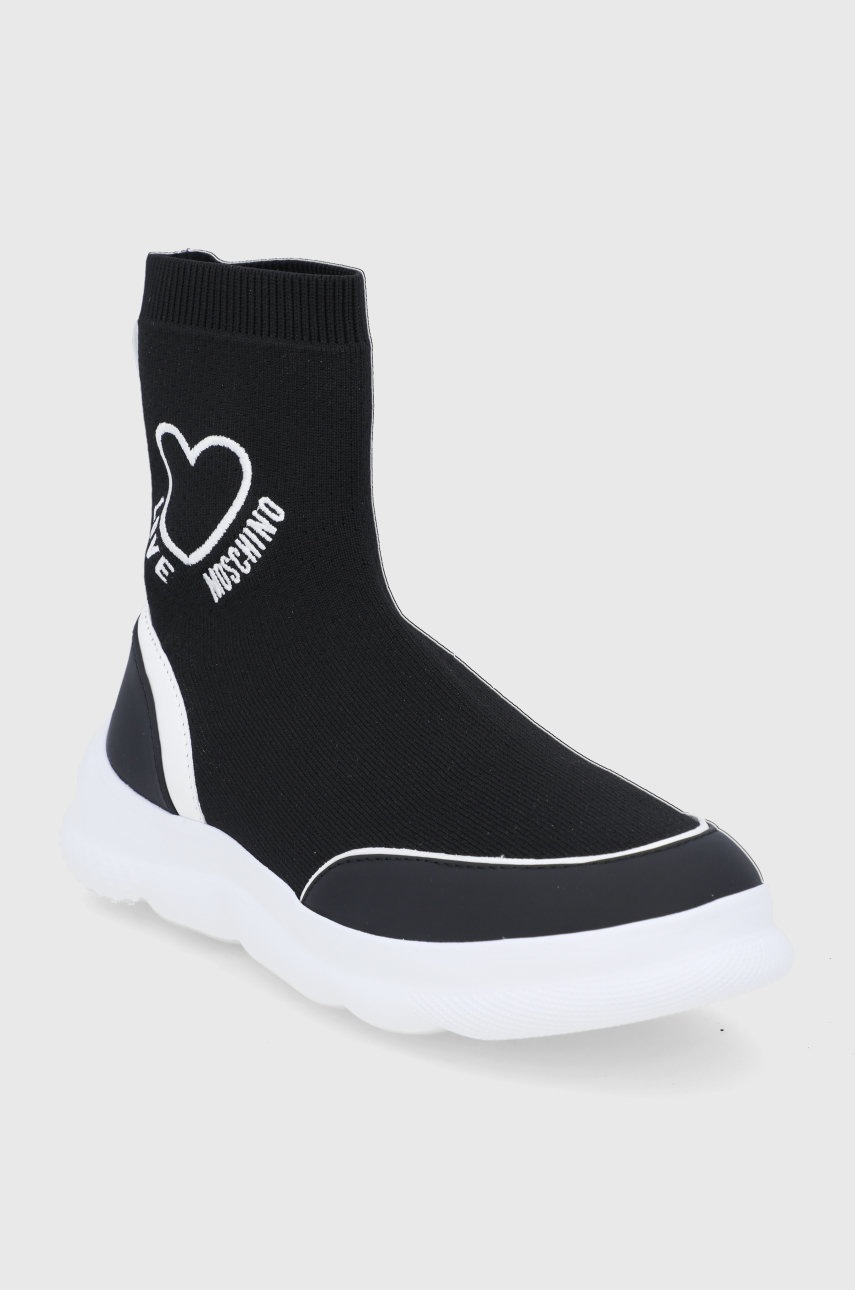 

Ботинки Love Moschino цвет чёрный на плоском ходу