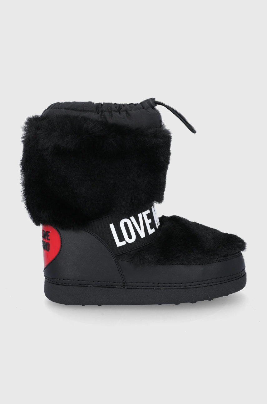 

Апрески Love Moschino в черно, Черен