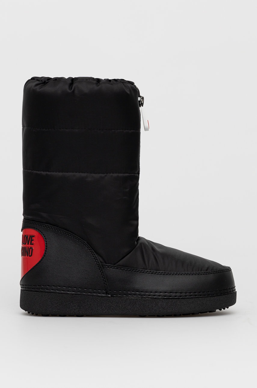 Love Moschino Śniegowce kolor czarny
