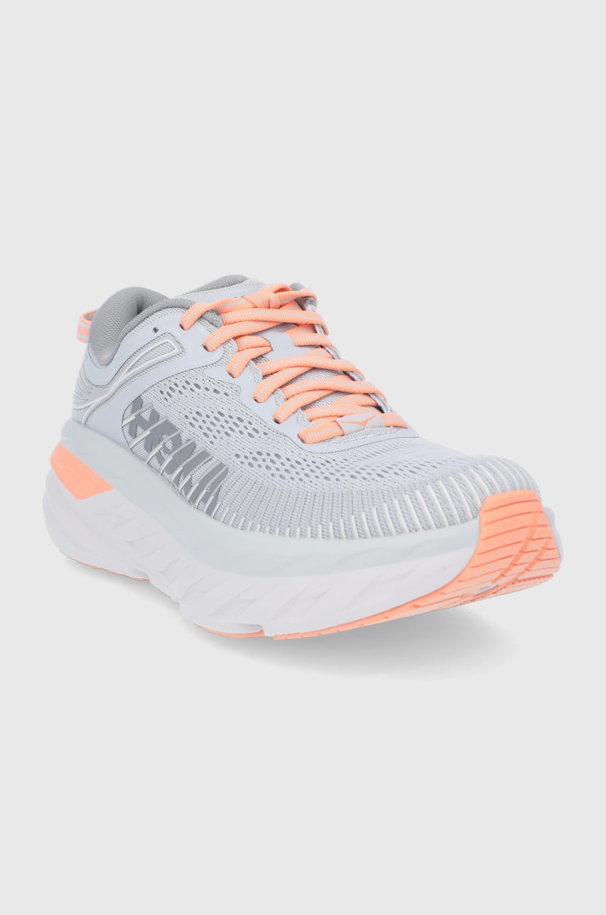 

Ботинки Hoka One One Bondi 7 цвет серый на платформе
