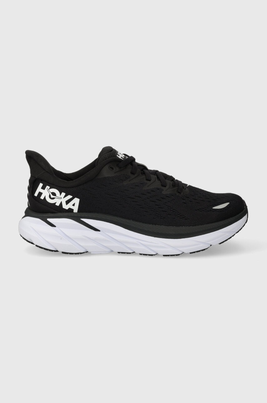 Hoka One One Pantofi De Antrenament Clifton 8 Culoarea Negru, Cu Toc Plat, 1119394 1119394-aebl