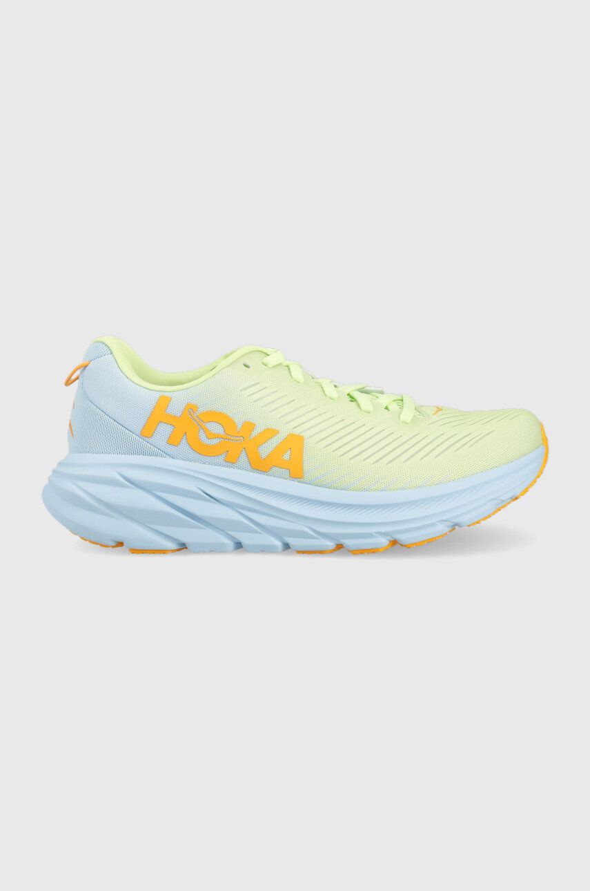 Hoka One One Pantofi Rincon 3 Culoarea Verde, Cu Toc Plat