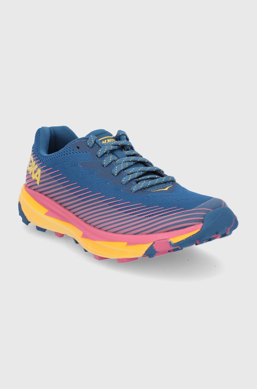 

Ботинки Hoka One One цвет синий на плоском ходу
