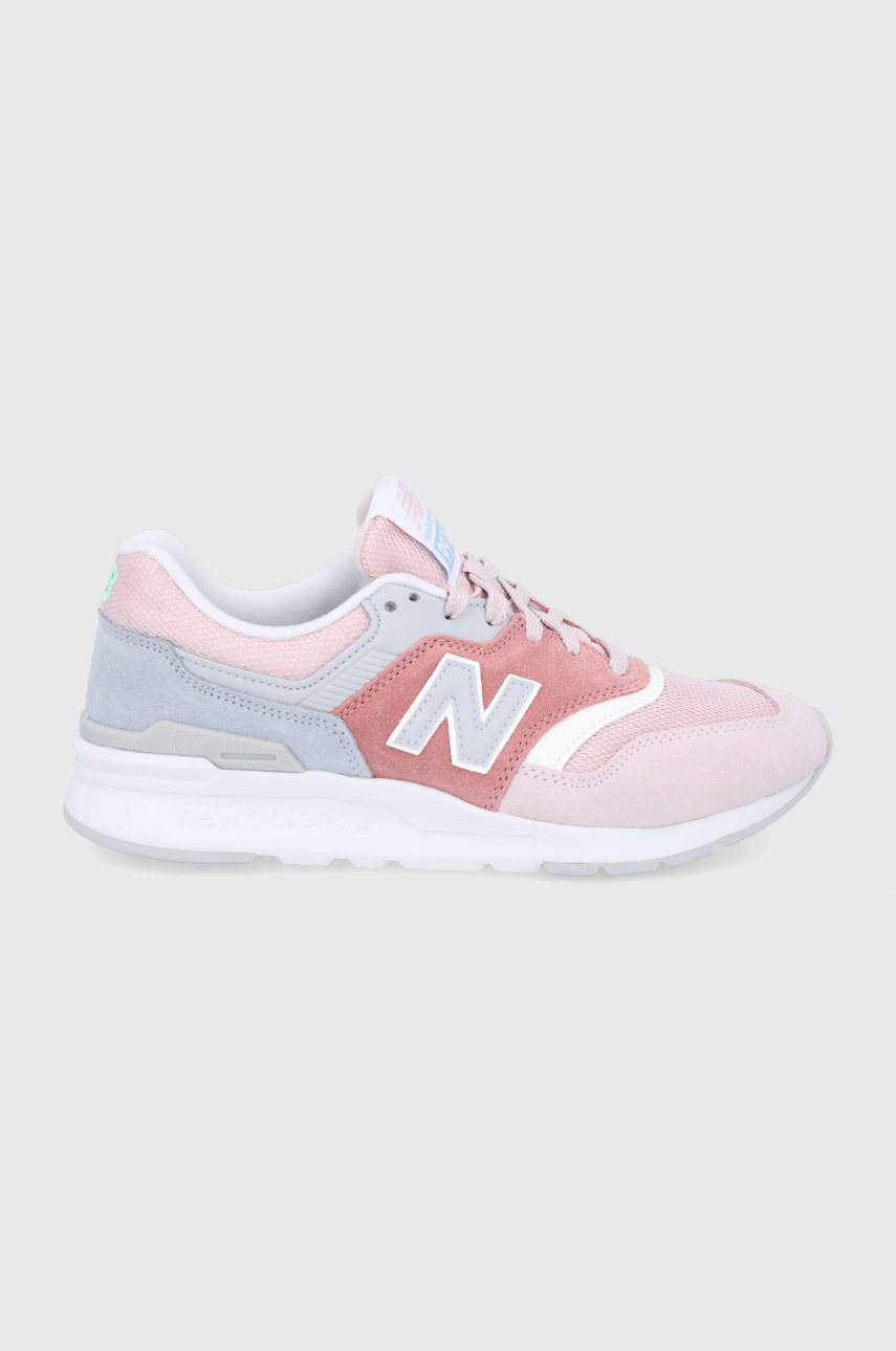 

Обувки New Balance CW997HVE в розово с равна подметка, Розов