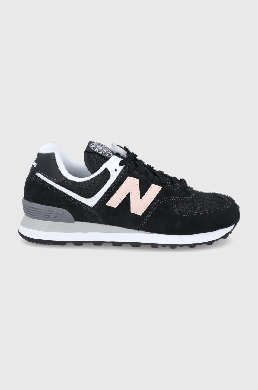 

Обувки New Balance WL574HB2 в черно с равна подметка, Черен