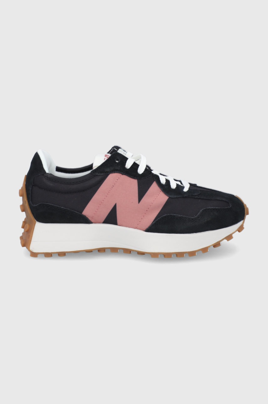 

Обувки New Balance WS327HR1 в черно с платформа, Черен