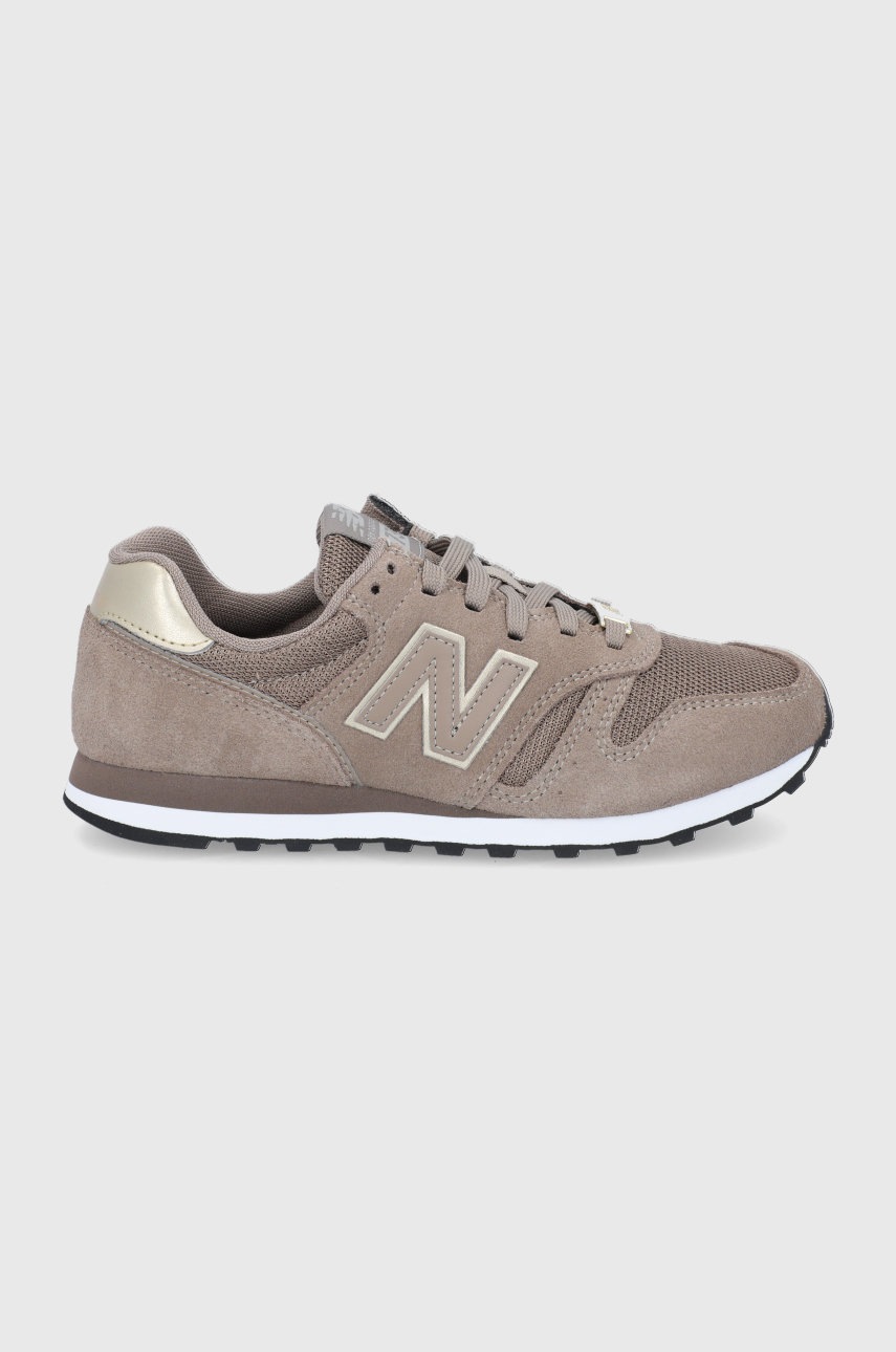 

Обувки New Balance в бежово с равна подметка, Бежов