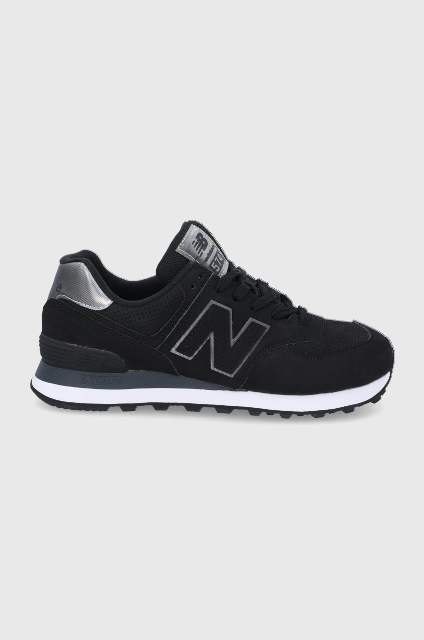 

Обувки New Balance Wl574dm2 в черно, Черен