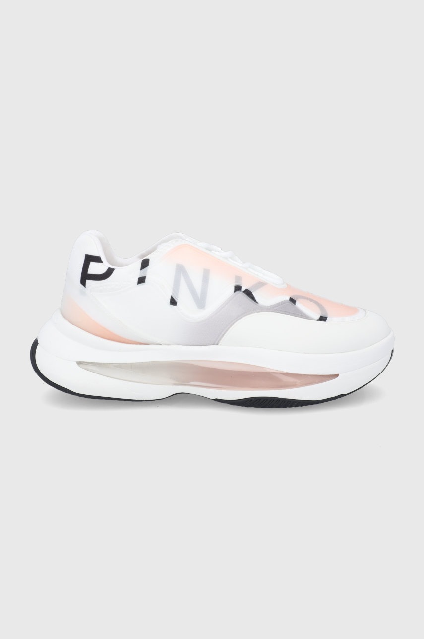 

Обувки Pinko в бяло с платформа, Бял