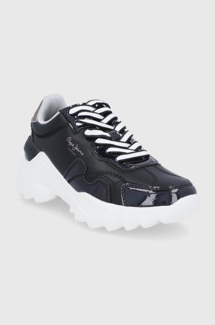 

Ботинки Pepe Jeans Eccles Croco цвет чёрный на платформе