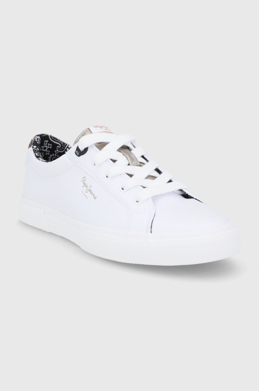 

Кеды Pepe Jeans Kenton Plain женское цвет белый