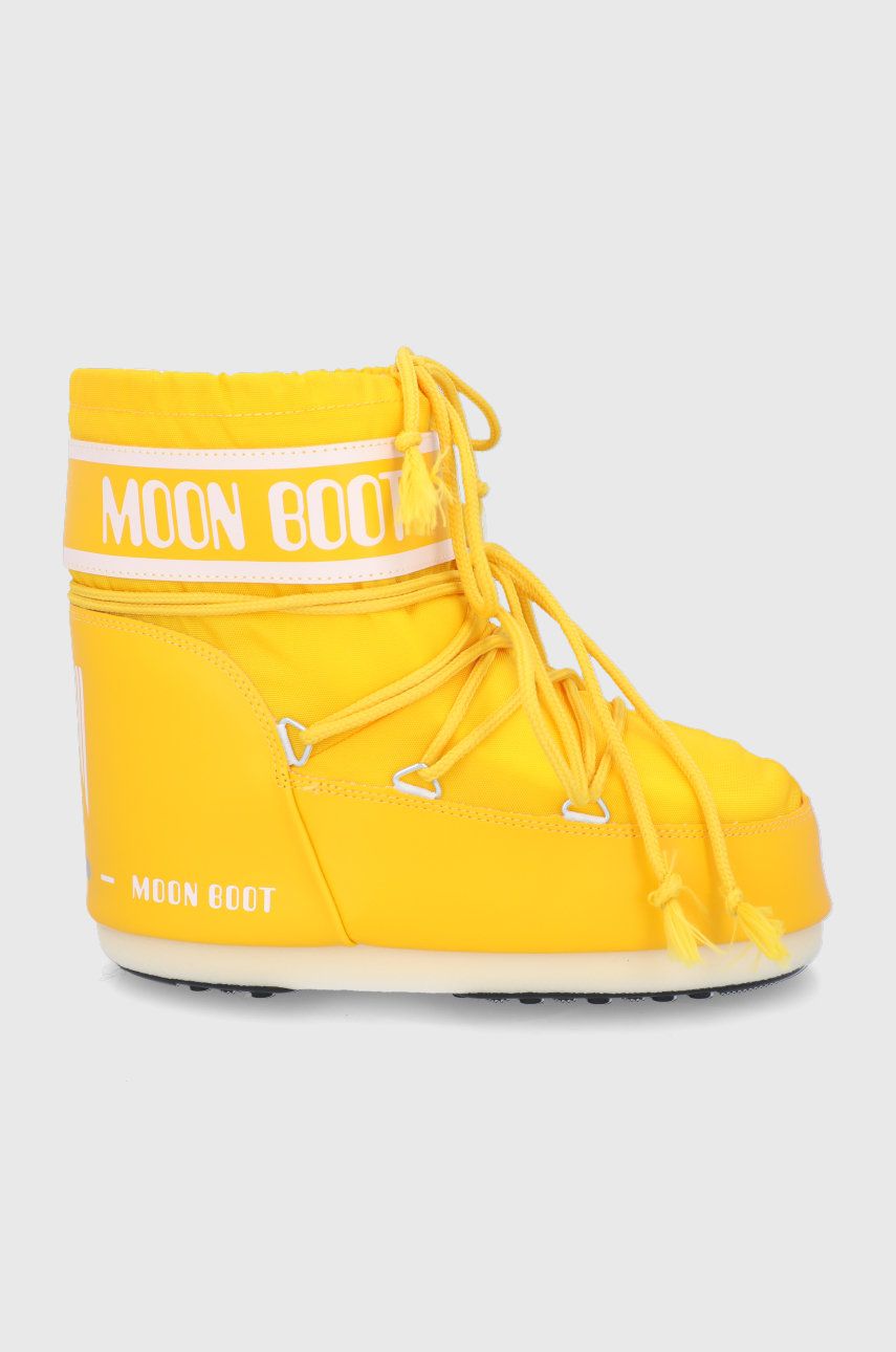 Levně Sněhule Moon Boot žlutá barva