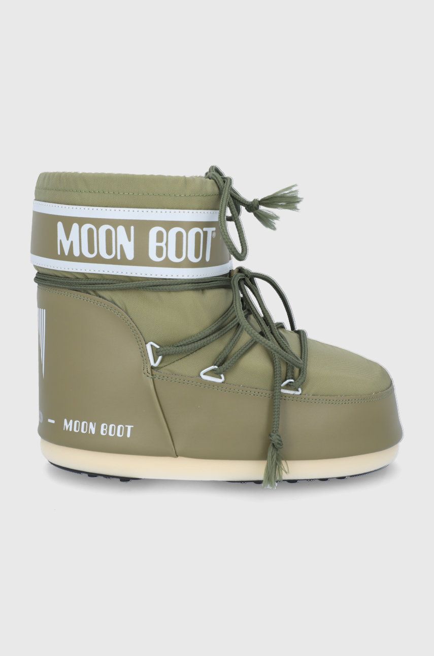 Levně Sněhule Moon Boot zelená barva