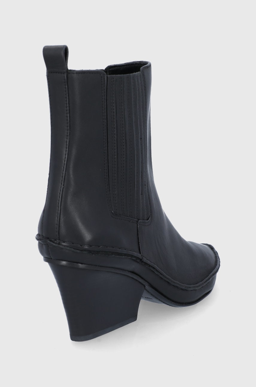 Westernové kožené boty Tory Burch