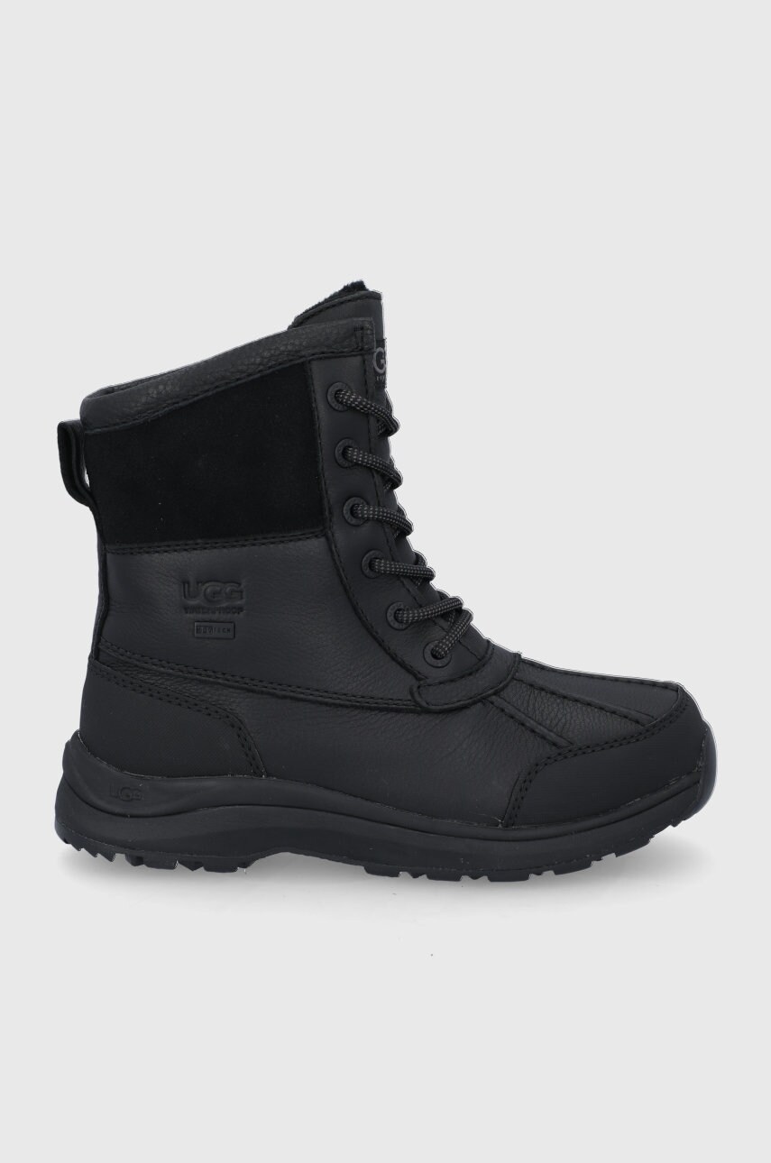 Ugg bocanci de piele adirondack iii hiker femei, culoarea negru