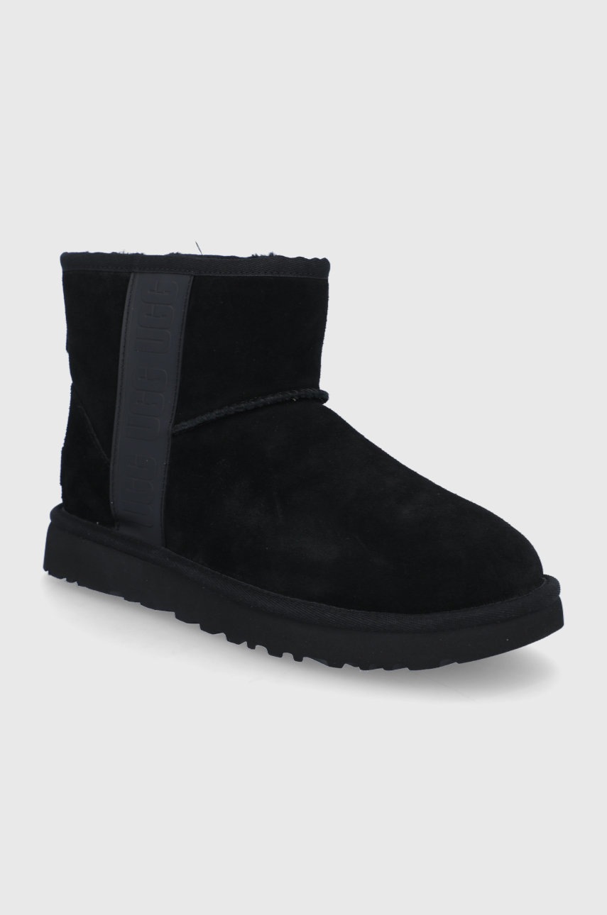 

Замшеві чоботи UGG Classic Mini колір чорний