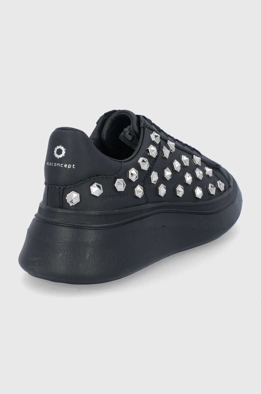 MOA Concept Pantofi Culoarea Negru, Cu Platformă