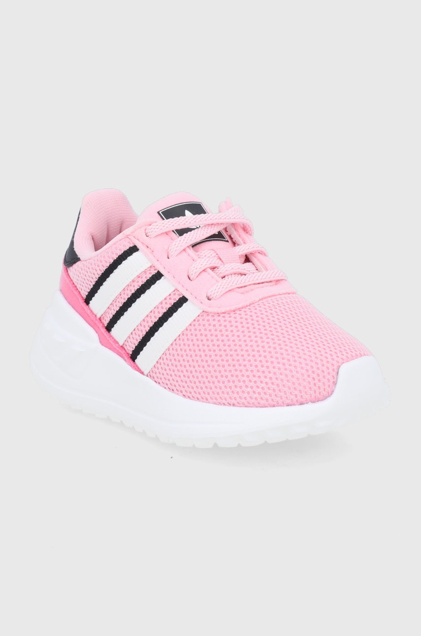 

Детские ботинки adidas Originals цвет розовый