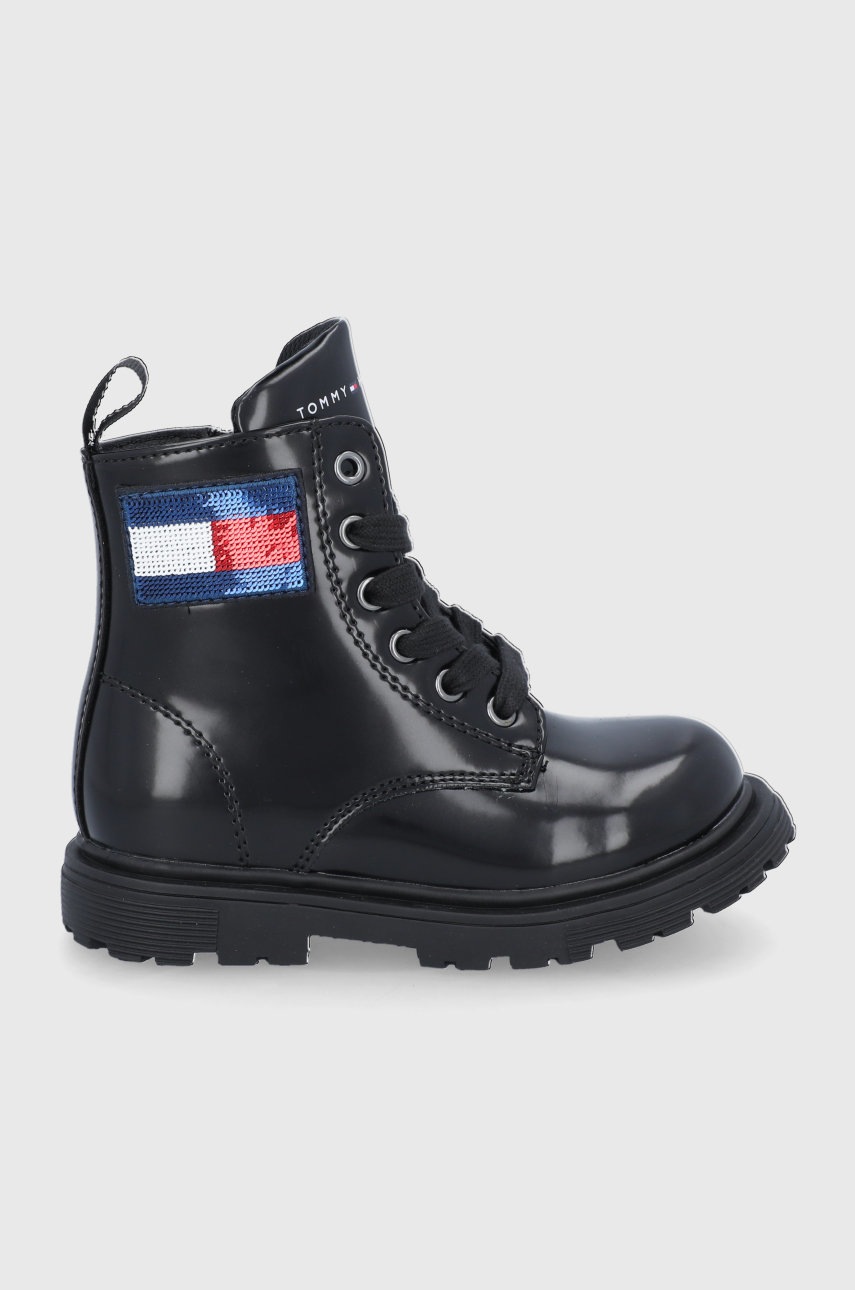 

Детски боти Tommy Hilfiger в черно, Черен