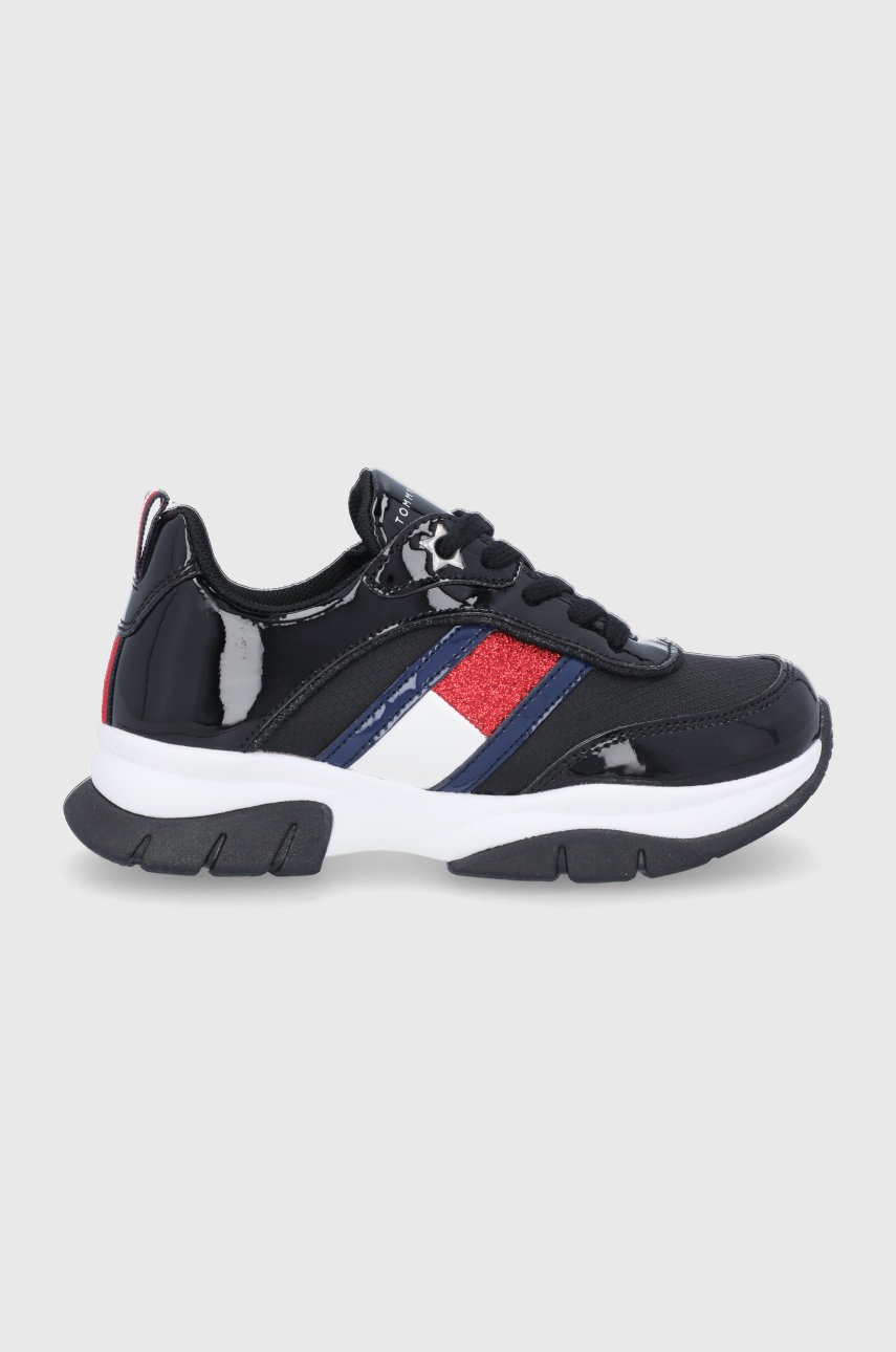

Детски обувки Tommy Hilfiger в черно, Черен