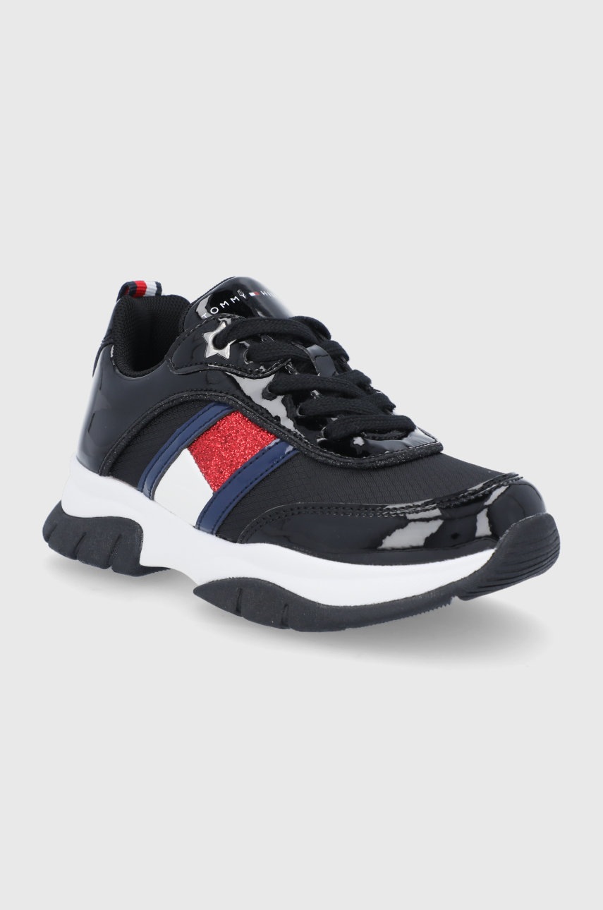 

Дитячі черевики Tommy Hilfiger колір чорний
