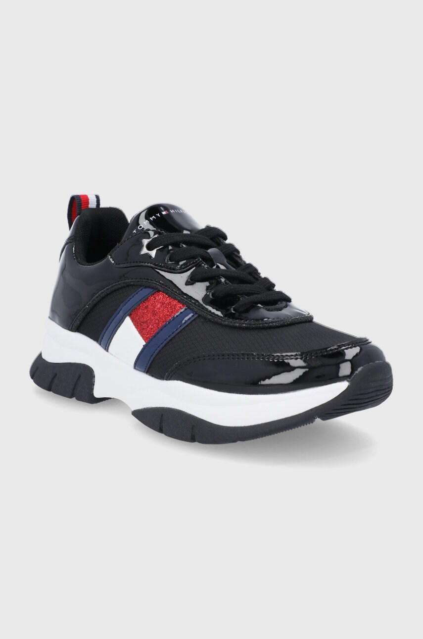 

Детские ботинки Tommy Hilfiger цвет чёрный