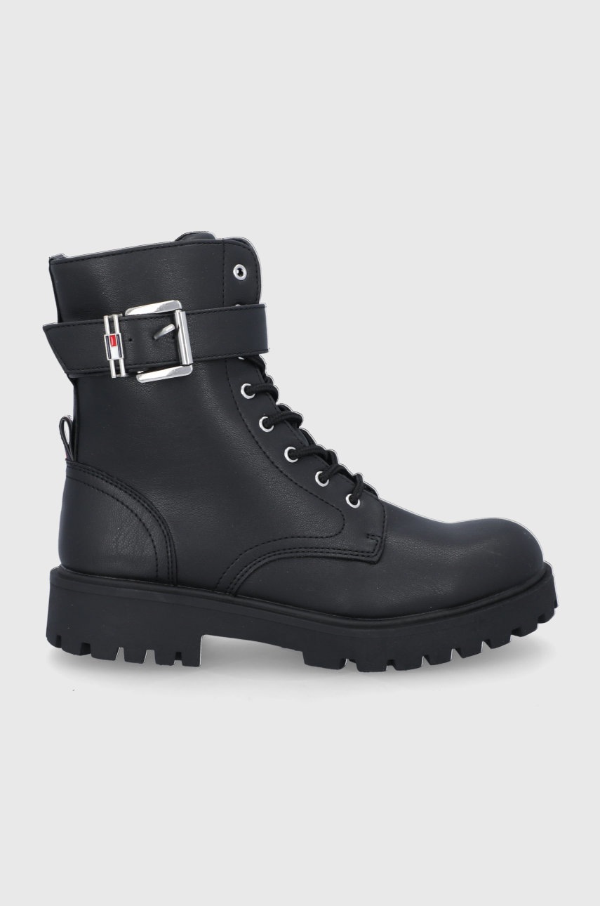 

Детски боти Tommy Hilfiger в черно, Черен