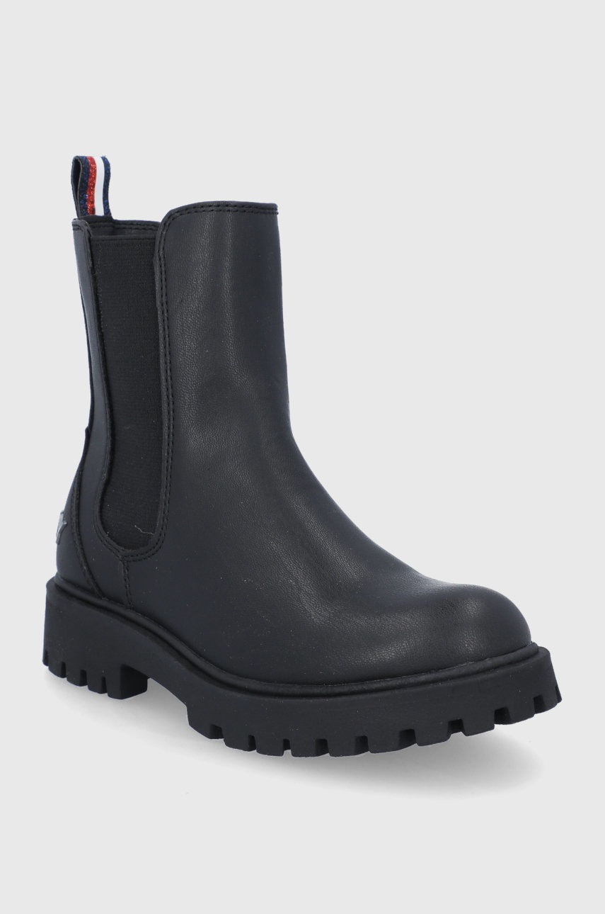 

Детские ботинки Tommy Hilfiger цвет чёрный